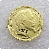 【CW】♤❧  1865 Gold 20 Francs COPY commemorative coins-replica coins medal collectibles