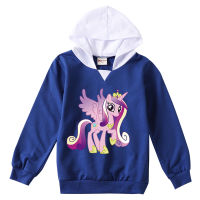 [ในสต็อก] Ponys ฤดูใบไม้ร่วง Hoodies ผ้าฝ้ายผสมการ์ตูนอะนิเมะเด็ก H Oodies ชายหญิงเด็กเสื้อผ้าแฟชั่นสาวแขนยาว