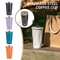600ml Large Capacity Water Bottle Coffee Mug Insulated With Steel Colors Water Optional Vacuum Stainless Tumbler 5 Straw Bottle N5P0