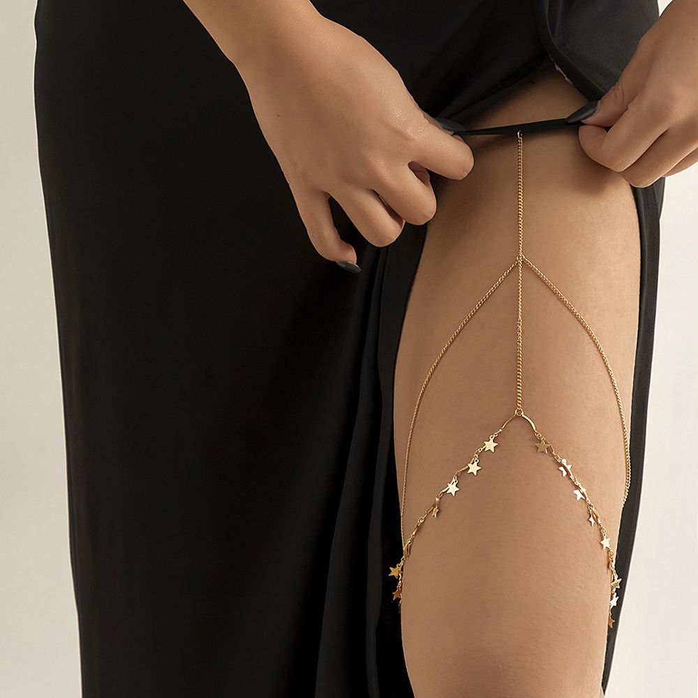 Thigh Chain Bikini Body Accessories Beach Jewelry Multi-layers Leg Body Chain