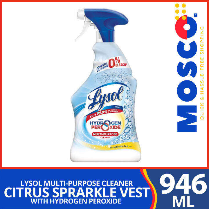 Lysol Multi Purpose Cleaner W Hydrogen Peroxide Citrus Sparkle Zest 940ml Lazada Ph