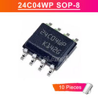 10Pcs 24C04WP 24CD4WP SOP-8 M24C04-WMN6TP SOP8 SOP SMD 4Kbit Serial I2C Bus EEPROM ชิป IC ใหม่ Original