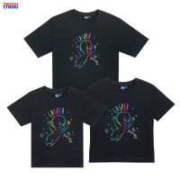 Universal Studios Casper Family Men Women Crop &amp; Kids T-Shirt Glow in the dark -เสื้อยืดครอบครัวยูนิเวอร์แซล สตูดิโอ แคสเปอร์ ผีน้อยน่ารัก เรืองแสงในที่มืด