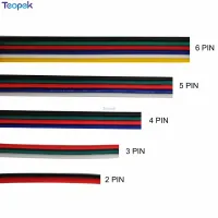 2pin 3pin 4pin สายต่อ6pin 5pin สายไฟ22awg ขั้วต่อ Led สำหรับ Ws2811 Ws2812 Rgb Rgbw Rgb CT 5050 3528แถบไฟ Led