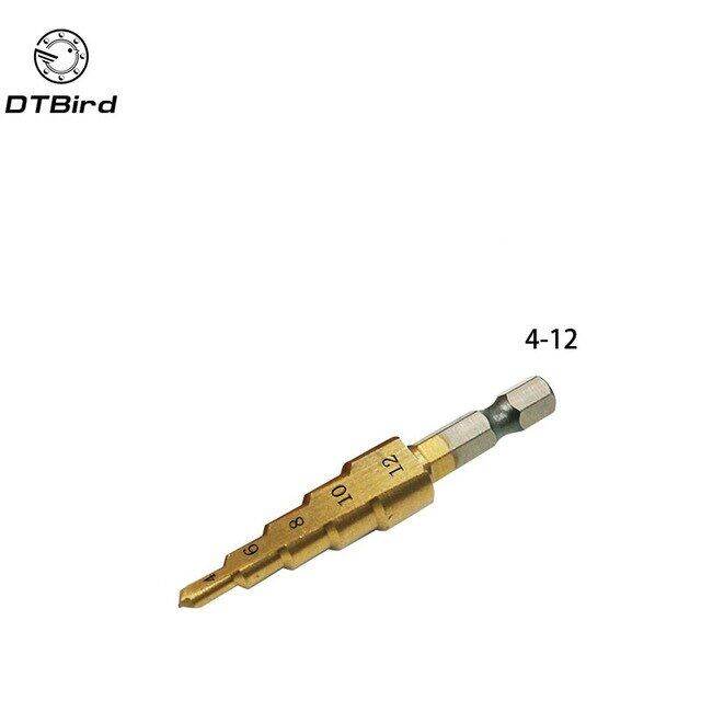 worth-buy-ดอกสว่าน-hss-เหล็กไททาเนียมหัวสว่าน3-12มม-4-12มม-4-20มม-กรวยขั้นบันไดเครื่องมือตัดเหล็กไม้งานไม้ดอกสว่านทรงกรวยโลหะ3ชิ้น
