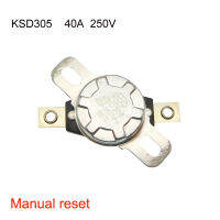 KSD305S 40A KSD305 250V เทอร์โมสตัทสวิตช์ป้องกันอุณหภูมิแห้งด้วยตัวเองสำหรับ Pemanas Air Listrik 85 95องศา