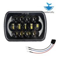 ไฟหน้า LED 300W 5X7X6นิ้ว,ลำแสงสูง/ต่ำ DRL สัญญาณเลี้ยวสำหรับ Jeep Chevy