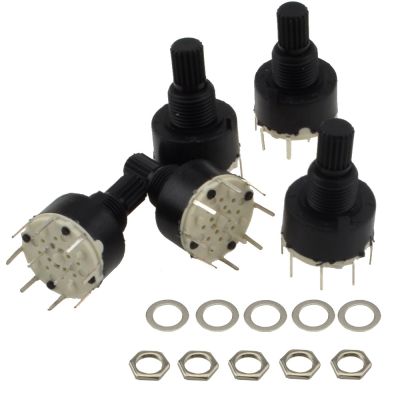 Wholesale 5pcs/lot Plastic Band Switch 2-Pole 4-Position Rotary Switch New Free Shipping-10000013
