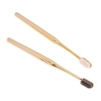 【YF】▥  New High-grade Optional Gold Toothbrush Adult Couples Day Small Soft Bristle