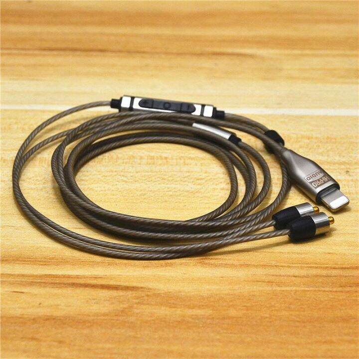 Lightning C100 To Mmcx Upgrade Headphone Cable,Mic Converter,DIY