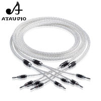 ATAUDIO 8ag Pure Silver-plated OCC Hifi Speaker Cable Hi-end Speaker Wire for Amplifier and CD