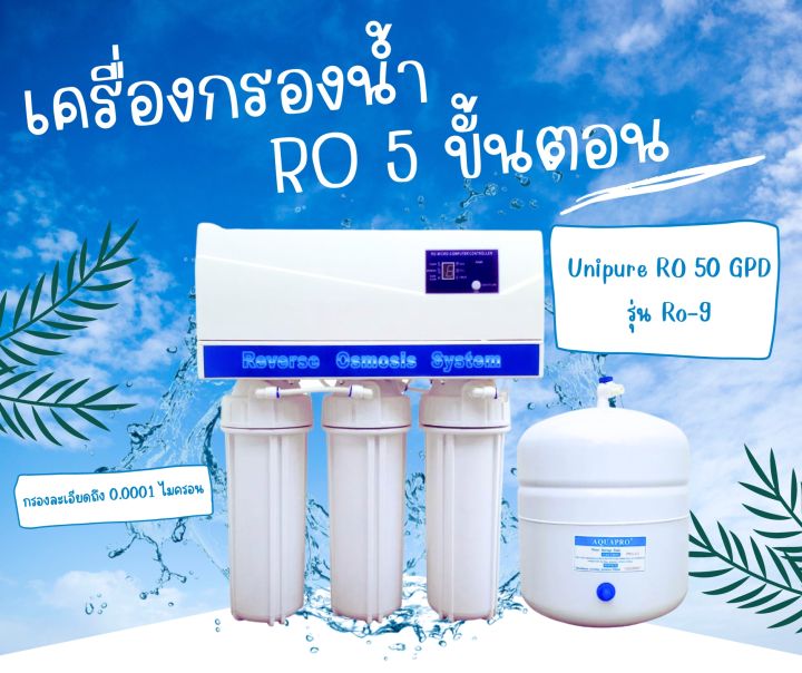 เครื่องกรองน้ำ-ro-5-7-ขั้นตอน-อุปกรณ์ติดตั้งครบชุด-แถมฟรี-กระบอกน้ำพกพา