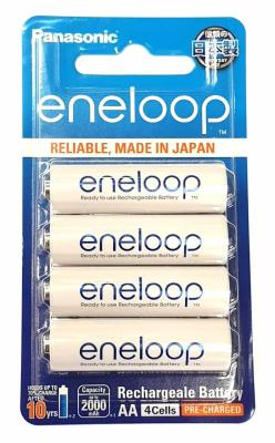 ถ่านชาร์จ Panasonic Eneloop AA (4 ก้อน) ของแท้ up to 2000 mAh ประกัน 6 เดือน ผลิตปี 2022