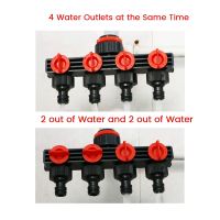 4 Way Hose Splitters for Automatic Watering Faucet Divider