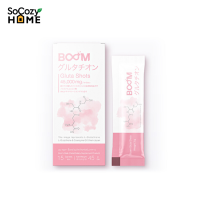 SoCozyHome Boom Gluta Shots กลูต้า กลูต้าผิวขาว นวัตกรรมใหม่ผิวขาว ง่ายๆเพียงฉีกซอง 15 ซอง/กล่อง