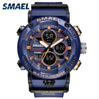 「Dark blue watch」 BASIDWatch ผู้ชาย WaterproofDigitalStopwatch BigClock สำหรับชาย8038 Relógio Masculino MenQuartz