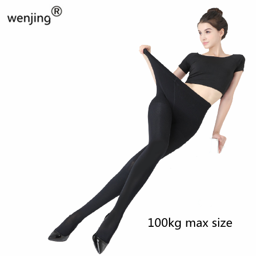 Women 100kg plus size Slim 120D Opaque 120 DEN velvet PANTYHOSE tights
