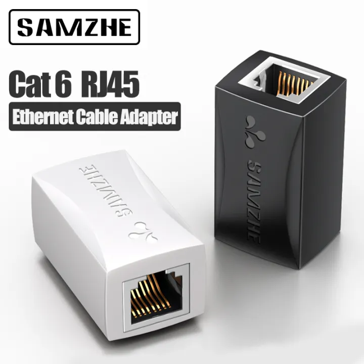 SAMZHE Ethernet Adapter 8P8C RJ45 Lan Cable Extension Connector for ...
