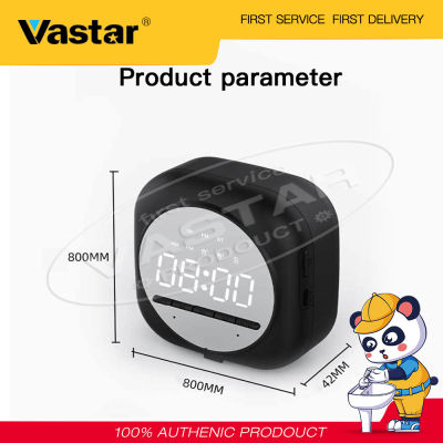 Vastar Bluetooth 5.0ลำโพงมินิเตือนนาฬิกาเบสพิเศษแบบพกพาMiniลำโพงซูเปอร์เบสลำโพงสเตอริโอแฮนด์ฟรีกระจกหน้าจอสนับสนุนFM TF