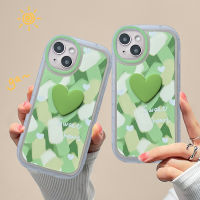 เคสโทรศัพท์สำหรับ OPPO RealmeGT 5G/Realme7 5G /Realme 8(5G) /Realme V25 /Realme 9pro/realme V11 /Realme V11s น่ารักสไตล์ขนาดเล็กสีเขียวสด Love เลนส์ป้องกันโทรศัพท์นุ่ม