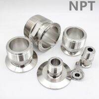 High Quality Tri clamp NPT Male adapter   SS304 homebrew supply  Fitting Connector Stainless  Ferrule Valves