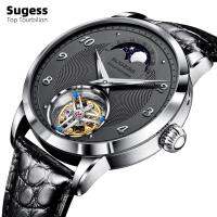 Sugess Tourbillon ST8235 นาฬิกาข้อมือ กลไกไพลิน เรืองแสง หรูหรา สําหรับผู้ชาย 2023