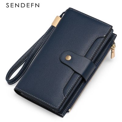 SENDEFN Women Wallet PU Leather Purse Female Long Wallet Zipper Handbag For Women Coin Purse Card Holders Clutch 307