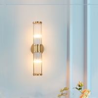 Luxury Crystal Wall Lamps Deluxe Luminaire Decorative Corner Bedroom Wall Fitting Sconce Modern Home Decor cket Led Light