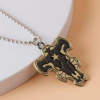 Black Clover Asta Yuno Grinbellor Noell Silva Metal Pendnat Necklace Accessories Asta Yuno Chain Punk Jewelry Gift