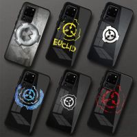 Scp Special Containment Phone Case For Samung A32 A51 A52 NOTE 10 20 S10 S20 S21 S22 Pro Ultra Black PC Glass Phone Cover