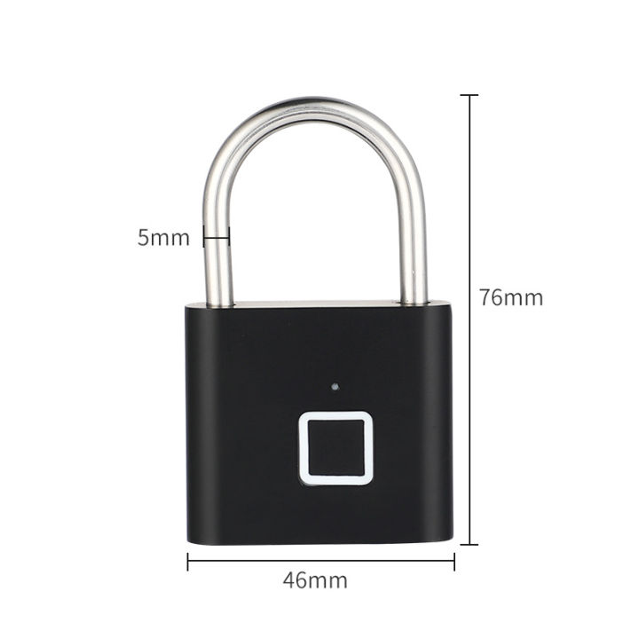 ซื้อ-1-แถม-1-กุญแจลายนิ้วมือ-กุญแจสแกนนิ้ว-smart-fingerprint-lock-แม่กุญแจ-แสกนนิ้วมือ-smart-lock-กุญแจล็อคกระเป๋า-ชาร์จ-usb-มีลายนิ้วมือของผู้ใช้หลายคน