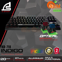 KB-718 KEYBOARD (คีย์บอร์ด) SIGNO INDIGO TKL MINI RGB (FULL KEY)(มี 2 ปุ่ม BLUE/RED SWITCH) ประกัน 2 ปี *ของแท้ ประกันศูนย์