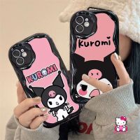 เคสโทรศัพท์มือถือนิ่ม ขอบโค้ง ลายการ์ตูนคุโรมิน่ารัก 3D สีชมพู สําหรับ Redmi 10C 9 9T 10A 9A A1 A2 10 12C 9C NFC Note 11 12 10s 11s 10 Pro Max Plus MI 12 11 Lite Poco M3