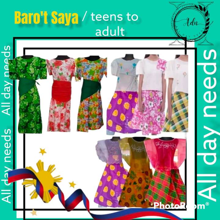 1ADN'S/LRT' FILIPINIANA/BAROT SAYA/BALINTAWAK/PATADYONG | Lazada PH