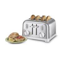 Cuisinart เครื่องปิ้งขนมปัง4ชิ้นโลหะคลาสสิก