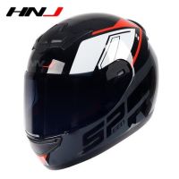 ❂HNJ หมวกกันน็อค หมวกกันน็อคเต็มใบ กันลม กันน้ำ ทนต่อการใช้งาน Motorcycle Full Face Helmet ABS☟