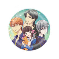 # ตะกร้าผลไม้อะนิเมะ FRUITS BASKET ตราสัญลักษณ์ เข็มกลัดสองมิติ 58MM ป้ายเหล็ก