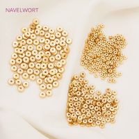 18k Gold Plated Spacer Beads For Bracelet Making Beads For Beading Jewelry Fittings DIY Jewellery Making Supplies Wholesale Beads