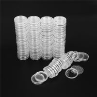 100Pcs/Set Cllear 25mm Coin Cases Capsules Holder Applied Clear Portable Round Storage Box Storage Coins Transparent Protection 1