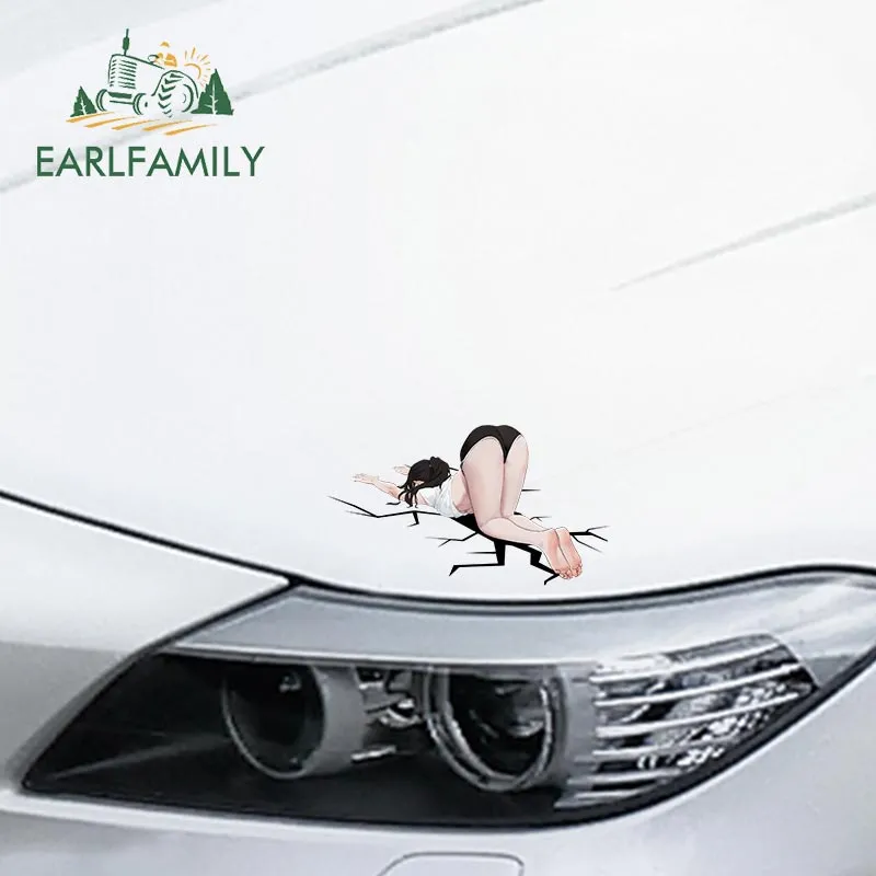 EARLFAMILY Anime Eyes Chibi Slap Car Sticker Senpai Heart Eyes Vinyl  Stickers Senpai Please Car Bumper Trunk Decals Classic Peek - AliExpress