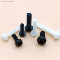 ┅ 5/10/20/50pcs M2 M2.5 M3 M4 M5 M6 M8 M10 Black White Nylon Plastic Phillips Pan Head Cross Round Screw Bolt length 5mm-50mm