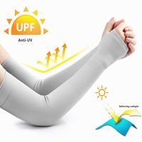 【YY】1 Pairs Arm Sleeve Warmers Safety Sleeve Sun UV Protection Sleeves Arm Cover Cooling Warmer Running Golf Cycling Long Arm Sleeve