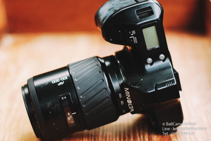 ขายกล้องฟิล์ม-minolta-a3700i-serial-12108650-พร้อมเลนส์-minolta-100-300mm