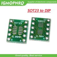 10PCS SOT23 MSOP10 UMAX to DIP10 Transfer Board DIP Pin Board Pitch Adapter SOT 23 MSOP 10 TO DIP 10