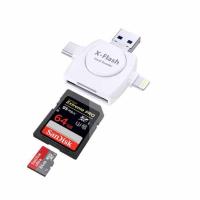 iDragon การ์ดรีดเดอร์ 5 in1 OTG card reader,TF, Lightning 8-pin, Micro USB, Type-C with Micro USB Charge