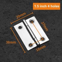 บานพับท้ายตู้เรือบานพับประตูตู้สแตนเลส2ชิ้น/ชุดความยาว1.5 "/2"/2.5 "/3"/4นิ้วสำหรับประตู