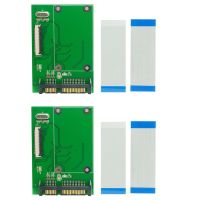 2X 1.8 Inch 40Pin ZIF/ SSD HDD Hard Disk Drive to 7+15 22 Pin SATA Adapter Converter Board