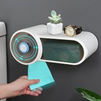 Toilet Waterproof Toilet Paper Holder Bathroom Tissue Box Storage Box Wall-mounted Roll Paper Storage Box Bathroom Accessories Toilet Roll Holders
