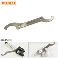 OTOM Motosikal Wrench Belakang ตัวหน่วงการสั่นสะเทือน Alat Pelarasan Universal C Hook Keluli Tahan Karat Peraturan Spanner untuk KTM CRF KXL