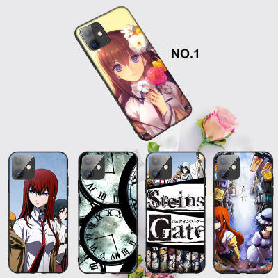 Casing หรับ iPhone 11 12 Mini X Xs XR Pro Max 6+ 6s+ 7+ 8+ 6 7 8 Plus 5 5s SE 2020 Steins Gate Anime Pattern Phone เคสโทรศัพท์ อ่อนนุ่ม TPU Black ปก